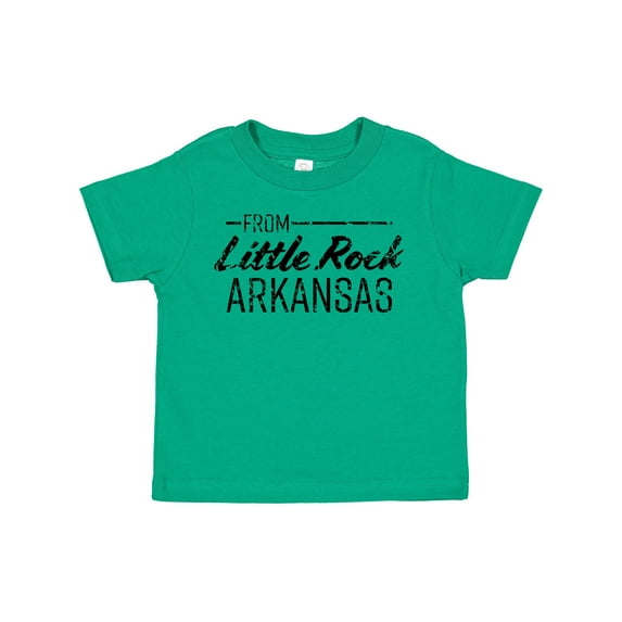 Inktastic From Little Rock Arkansas in Black Distressed Text Boys or Girls Toddler T-Shirt