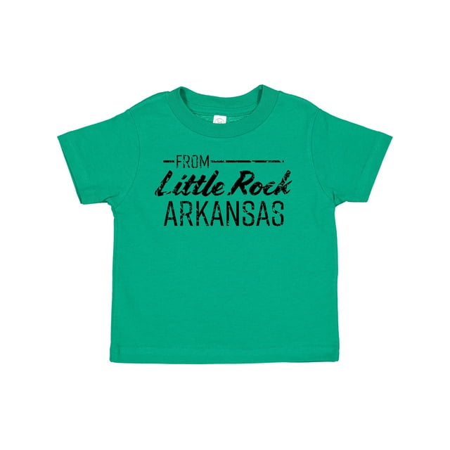 Inktastic From Little Rock Arkansas in Black Distressed Text Boys or Girls Toddler T-Shirt