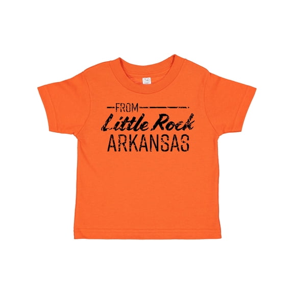 Inktastic From Little Rock Arkansas in Black Distressed Text Boys or Girls Toddler T-Shirt