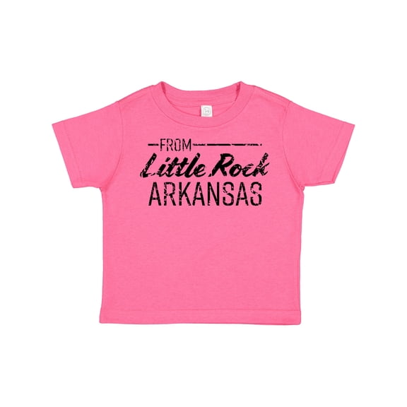 Inktastic From Little Rock Arkansas in Black Distressed Text Boys or Girls Toddler T-Shirt