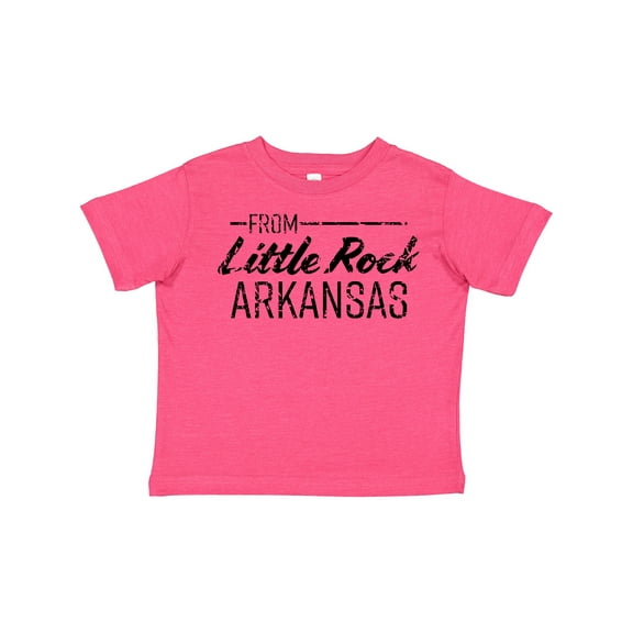 Inktastic From Little Rock Arkansas in Black Distressed Text Boys or Girls Toddler T-Shirt