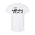 thumbnail image 1 of Inktastic From Little Rock Arkansas in Black Distressed Text T-Shirt, 1 of 5