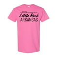 thumbnail image 1 of Inktastic From Little Rock Arkansas in Black Distressed Text T-Shirt, 1 of 5
