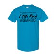 thumbnail image 1 of Inktastic From Little Rock Arkansas in Black Distressed Text T-Shirt, 1 of 5