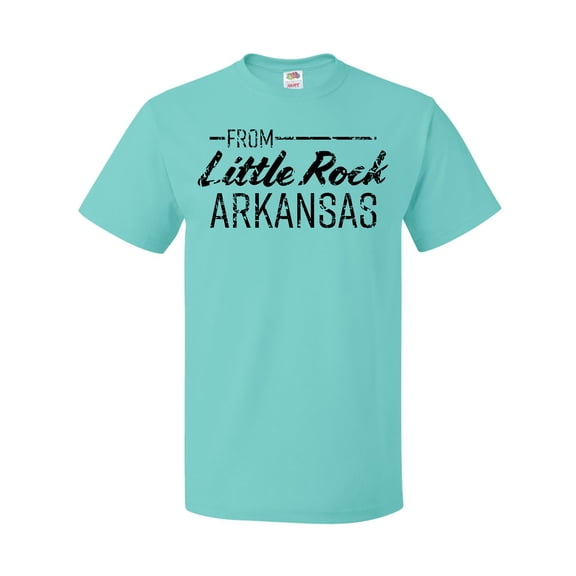 Inktastic From Little Rock Arkansas in Black Distressed Text T-Shirt