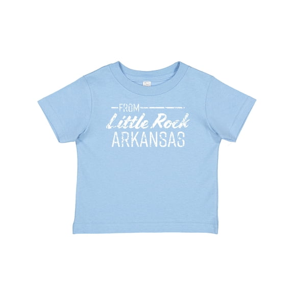 Inktastic From Little Rock Arkansas in White Distressed Text Boys or Girls Baby T-Shirt
