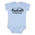 thumbnail image 1 of Inktastic From Nashville, Tennessee- State Capital Distressed Text Boys or Girls Baby Bodysuit, 1 of 5