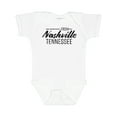 thumbnail image 1 of Inktastic From Nashville, Tennessee- State Capital Distressed Text Boys or Girls Baby Bodysuit, 1 of 5