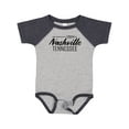 thumbnail image 1 of Inktastic From Nashville, Tennessee- State Capital Distressed Text Boys or Girls Baby Bodysuit, 1 of 5