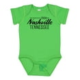 thumbnail image 1 of Inktastic From Nashville, Tennessee- State Capital Distressed Text Boys or Girls Baby Bodysuit, 1 of 5