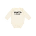 thumbnail image 1 of Inktastic From Nashville, Tennessee- State Capital Distressed Text Boys or Girls Long Sleeve Baby Bodysuit, 1 of 5