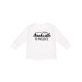 thumbnail image 1 of Inktastic From Nashville, Tennessee- State Capital Distressed Text Boys or Girls Long Sleeve Toddler T-Shirt, 1 of 5