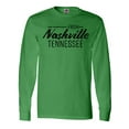 thumbnail image 1 of Inktastic From Nashville, Tennessee- State Capital Distressed Text Long Sleeve T-Shirt, 1 of 5