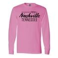 thumbnail image 1 of Inktastic From Nashville, Tennessee- State Capital Distressed Text Long Sleeve T-Shirt, 1 of 5