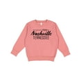 thumbnail image 1 of Inktastic From Nashville, Tennessee State Capital Distressed Text Toddler Sweatshirt, 1 of 4