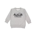 thumbnail image 1 of Inktastic From Nashville, Tennessee State Capital Distressed Text Toddler Sweatshirt, 1 of 4