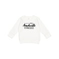 thumbnail image 1 of Inktastic From Nashville, Tennessee State Capital Distressed Text Toddler Sweatshirt, 1 of 4