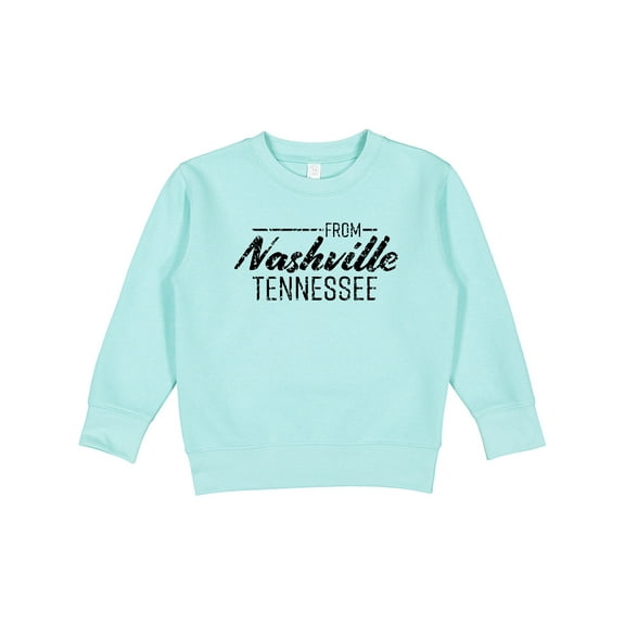 Inktastic From Nashville, Tennessee State Capital Distressed Text Toddler Sweatshirt