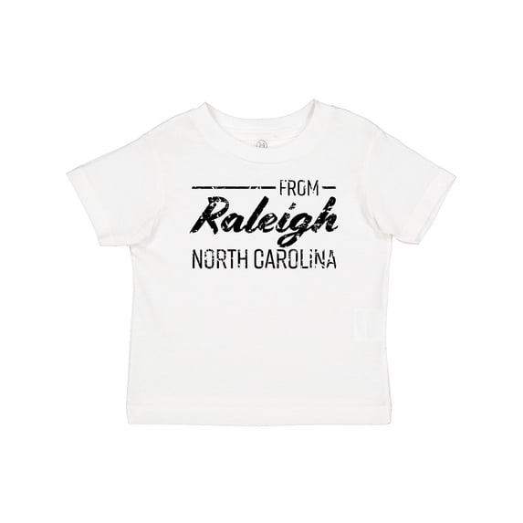 Inktastic From Raleigh North Carolina in Black Distressed Text Boys or Girls Baby T-Shirt