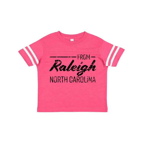 Inktastic From Raleigh North Carolina in Black Distressed Text Boys or Girls Toddler T-Shirt