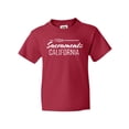 thumbnail image 1 of Inktastic From Sacramento California in White Distressed Text Youth T-Shirt, 1 of 5