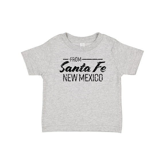 Inktastic From Santa Fe New Mexico in Black Distressed Text Boys or Girls Baby T-Shirt