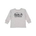 thumbnail image 1 of Inktastic From Santa Fe New Mexico in Black Distressed Text Boys or Girls Long Sleeve Toddler T-Shirt, 1 of 5