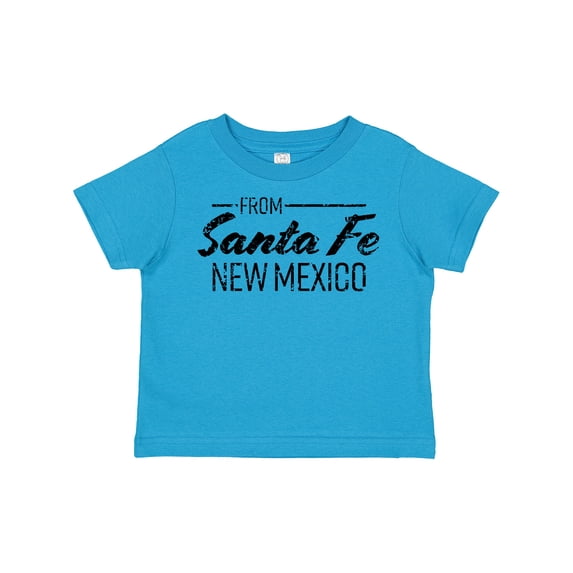 Inktastic From Santa Fe New Mexico in Black Distressed Text Boys or Girls Toddler T-Shirt