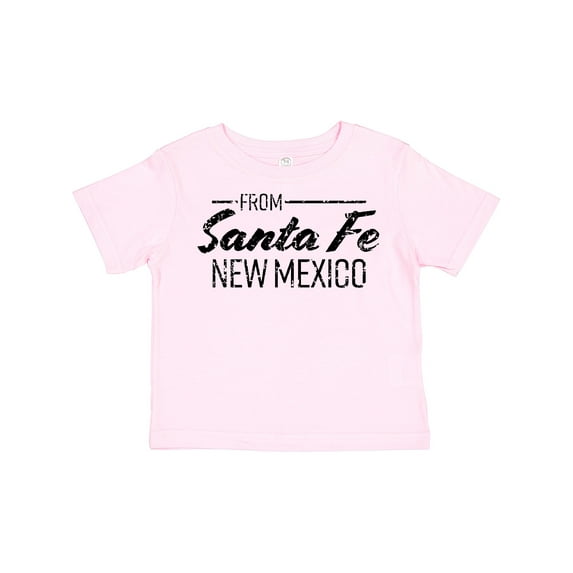 Inktastic From Santa Fe New Mexico in Black Distressed Text Boys or Girls Toddler T-Shirt