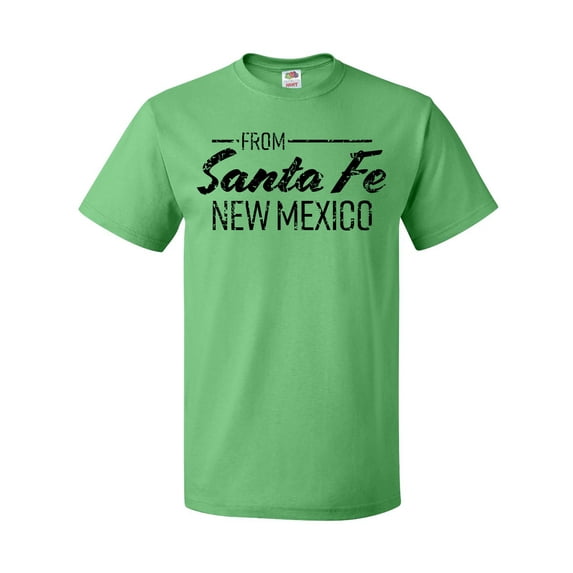 Inktastic From Santa Fe New Mexico in Black Distressed Text T-Shirt