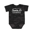 thumbnail image 1 of Inktastic From Santa Fe New Mexico in White Distressed Text Boys or Girls Baby Bodysuit, 1 of 5