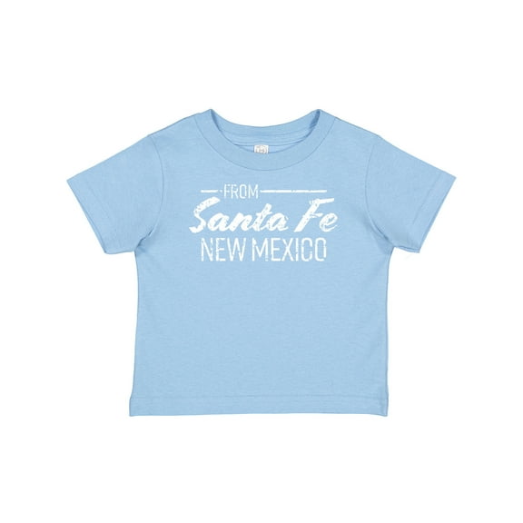 Inktastic From Santa Fe New Mexico in White Distressed Text Boys or Girls Baby T-Shirt
