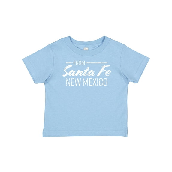 Inktastic From Santa Fe New Mexico in White Distressed Text Boys or Girls Baby T-Shirt