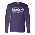 thumbnail image 1 of Inktastic From Santa Fe New Mexico in White Distressed Text Long Sleeve T-Shirt, 1 of 5