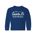 thumbnail image 1 of Inktastic From Santa Fe New Mexico in White Distressed Text Long Sleeve Youth T-Shirt, 1 of 5
