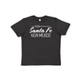 thumbnail image 1 of Inktastic From Santa Fe New Mexico in White Distressed Text Youth T-Shirt, 1 of 5