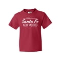 thumbnail image 1 of Inktastic From Santa Fe New Mexico in White Distressed Text Youth T-Shirt, 1 of 5