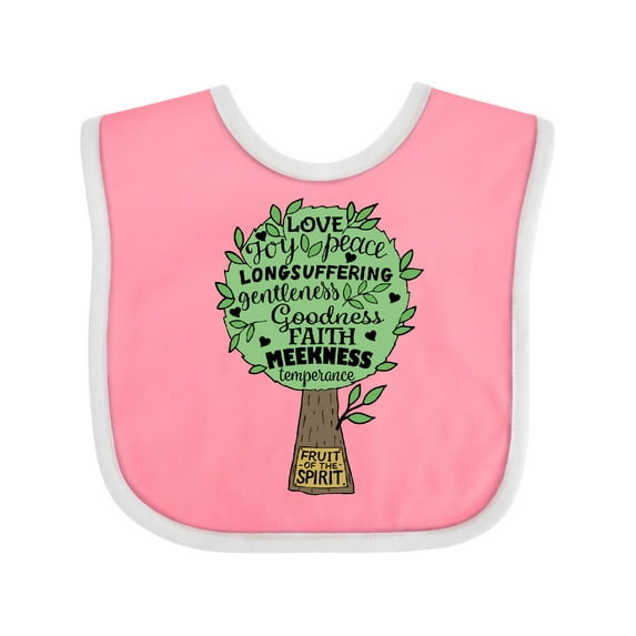 Inktastic Fruit of the Spirit Bible Quote Boys or Girls Baby Bib