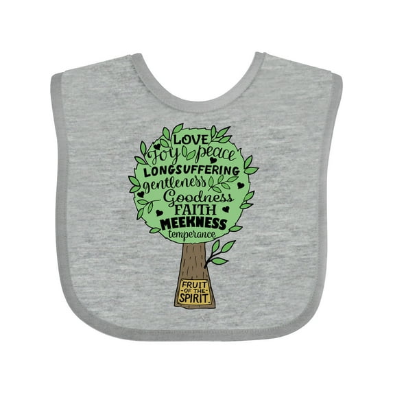 Inktastic Fruit of the Spirit Bible Quote Boys or Girls Baby Bib
