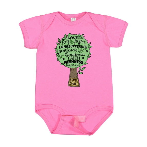 Inktastic Fruit of the Spirit Bible Quote Boys or Girls Baby Bodysuit
