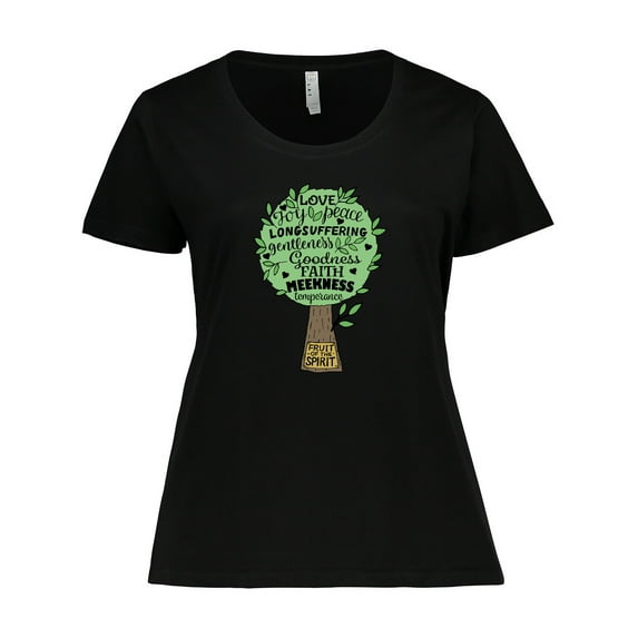 Inktastic Fruit of the Spirit Bible Quote Women's Plus Size T-Shirt