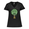 thumbnail image 1 of Inktastic Fruit of the Spirit Bible Quote Women's Plus Size V-Neck T-Shirt, 1 of 5