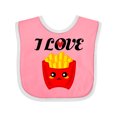 thumbnail image 1 of Inktastic Fry Lover I Love French Fries Boys or Girls Baby Bib, 1 of 4