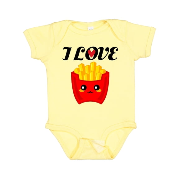 Inktastic Fry Lover I Love French Fries Boys or Girls Baby Bodysuit