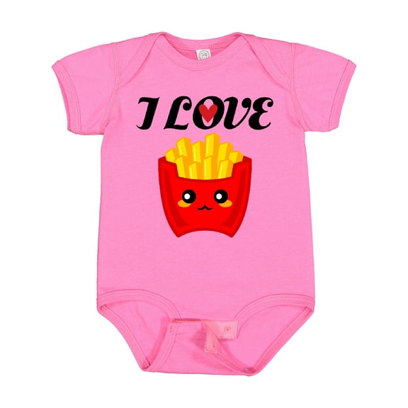 Inktastic Fry Lover I Love French Fries Boys or Girls Baby Bodysuit