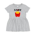 thumbnail image 1 of Inktastic Fry Lover I Love French Fries Girls Baby Dress, 1 of 5