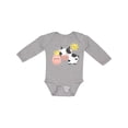 thumbnail image 1 of Inktastic Fun Farm Animals Cow, Pig, Chick Boys or Girls Long Sleeve Baby Bodysuit, 1 of 5