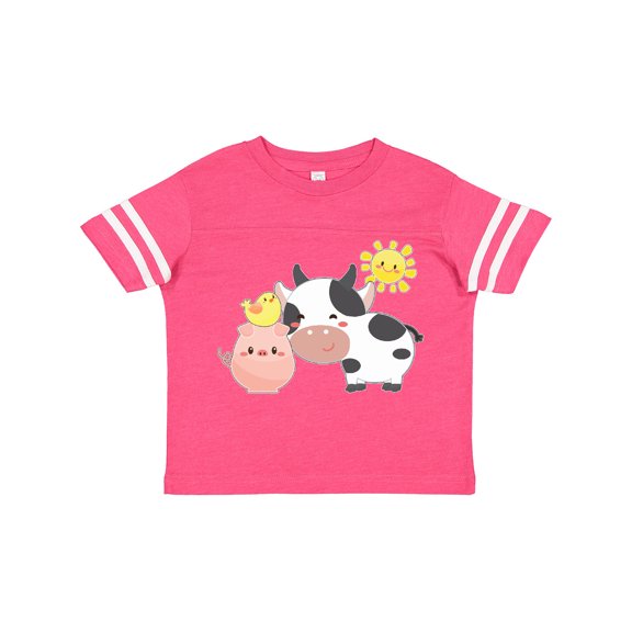 Inktastic Fun Farm Animals Cow, Pig, Chick Boys or Girls Toddler T-Shirt