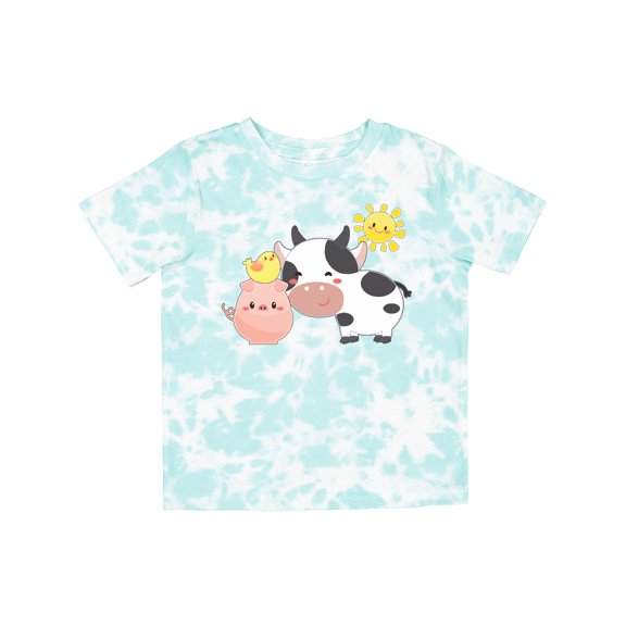 Inktastic Fun Farm Animals Cow, Pig, Chick Boys or Girls Toddler T-Shirt