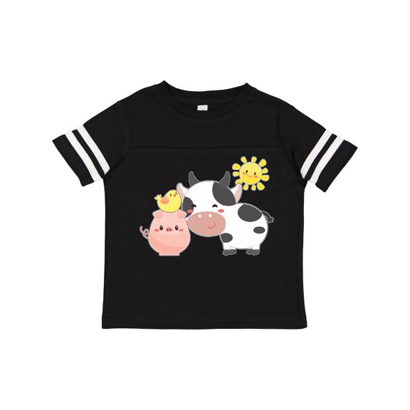 Inktastic Fun Farm Animals Cow, Pig, Chick Boys or Girls Toddler T-Shirt